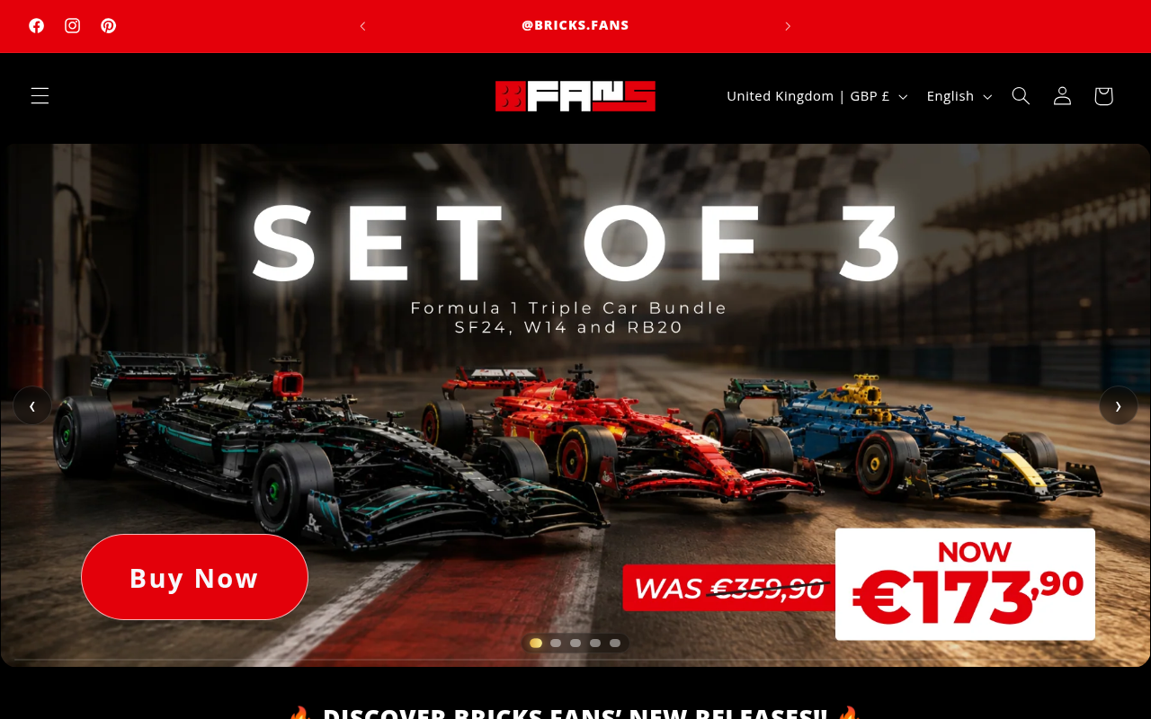 Screenshot van bricks-fans.com