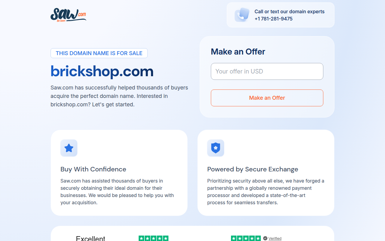 Screenshot van brickshop.com