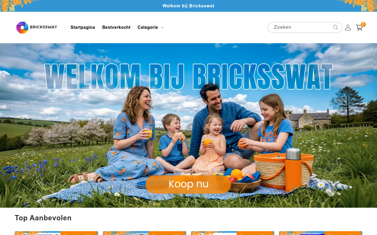 Screenshot van bricksswat.com