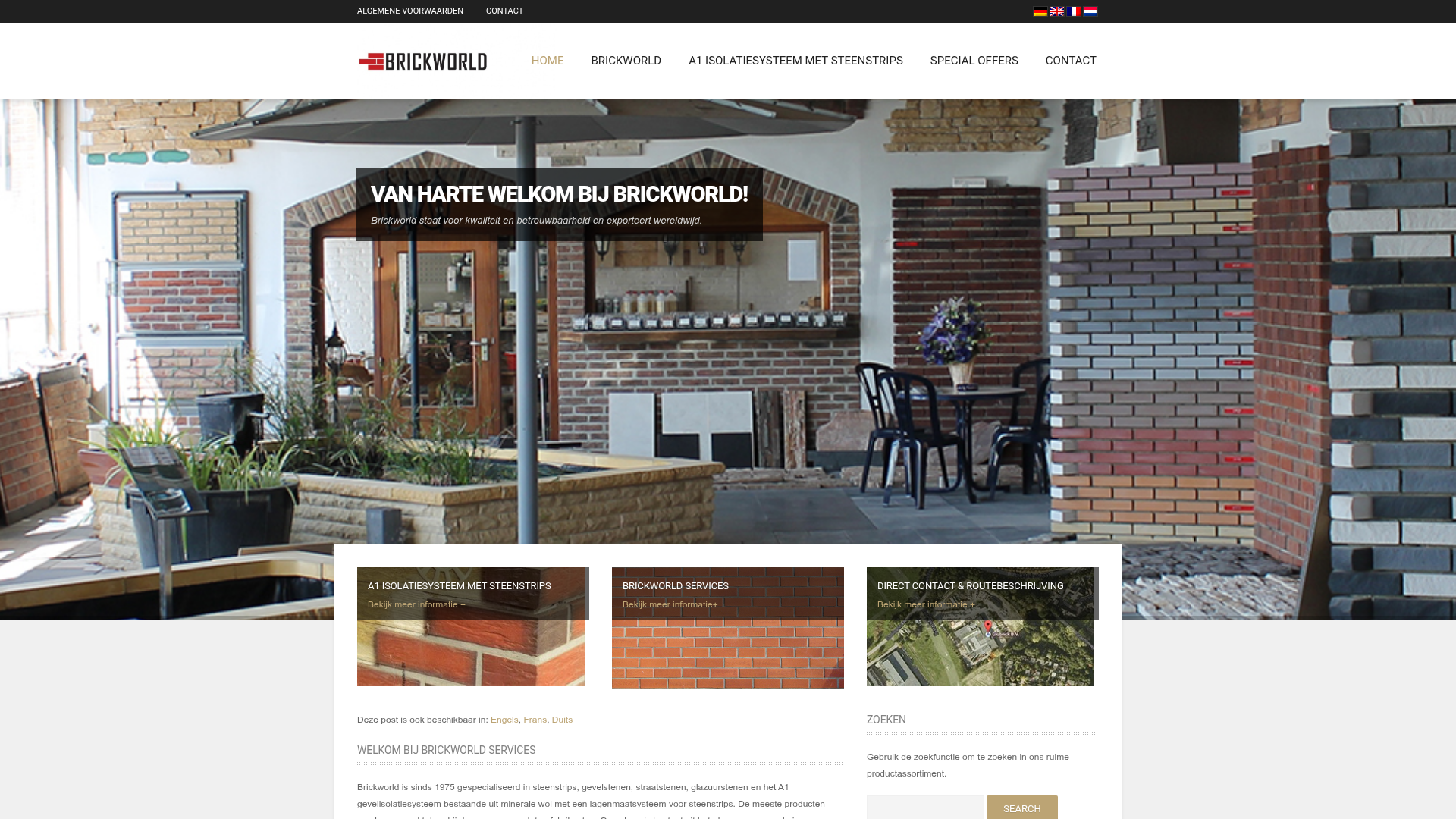 Screenshot van brickworld.nl