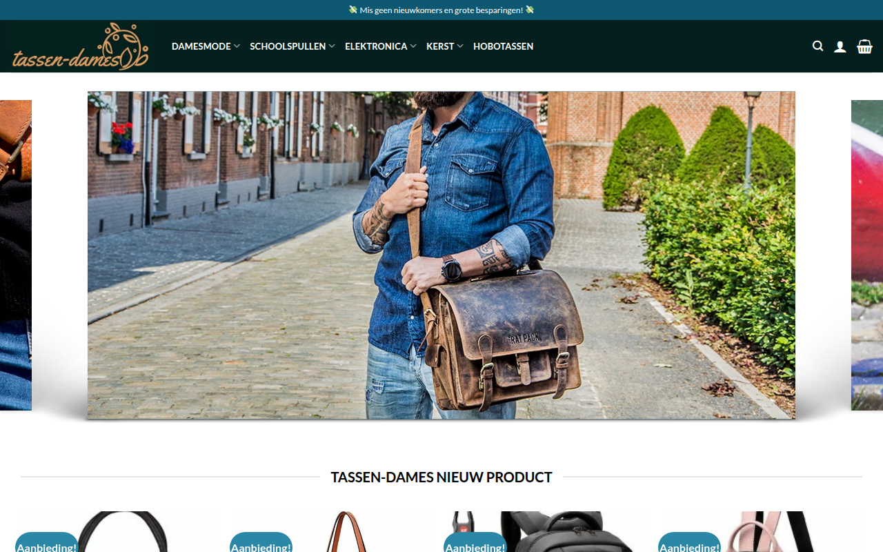 Screenshot van briefcasenl.com