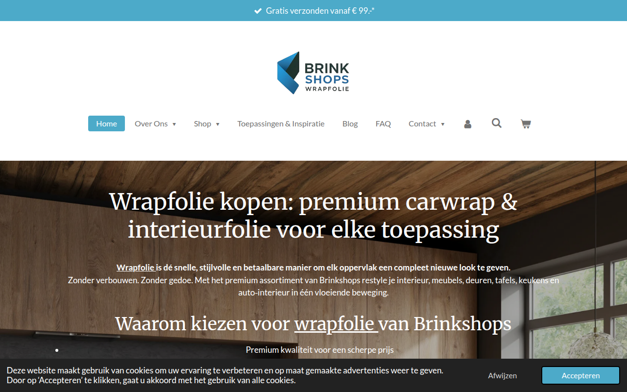 Screenshot van brinkshops.eu