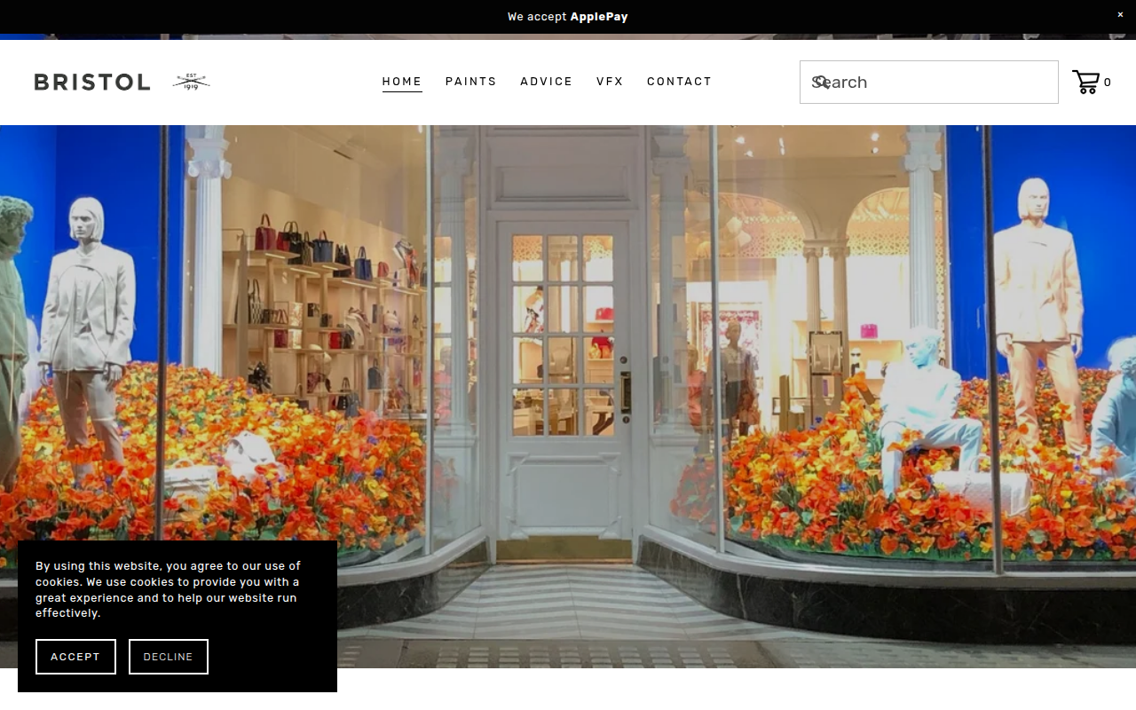 Screenshot van bristolpaint.com