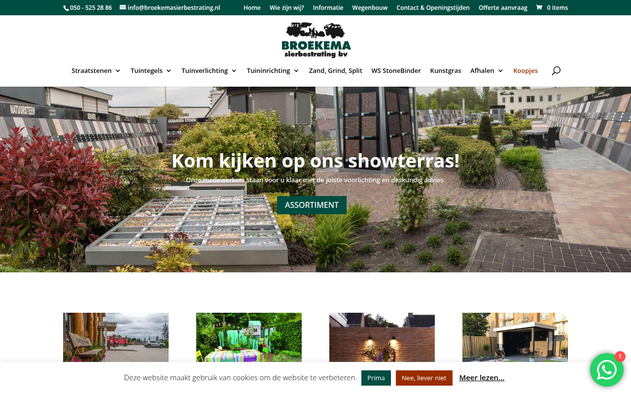 Screenshot van broekemasierbestrating.nl