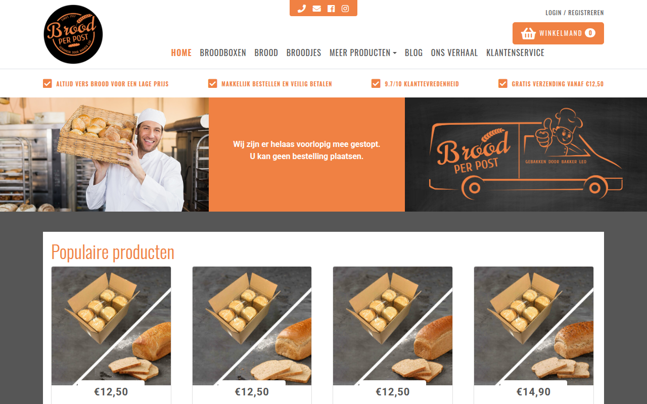 Screenshot van Broodperpost
