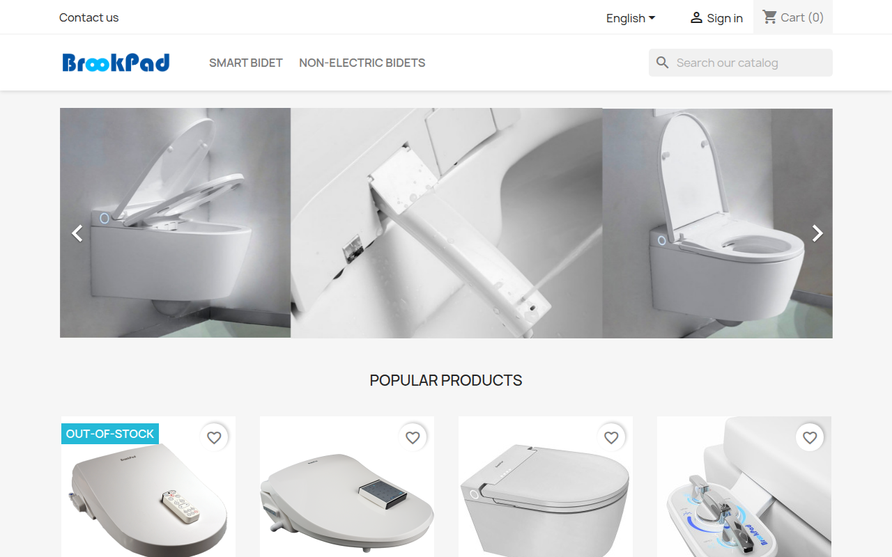 Screenshot van brookpad.com
