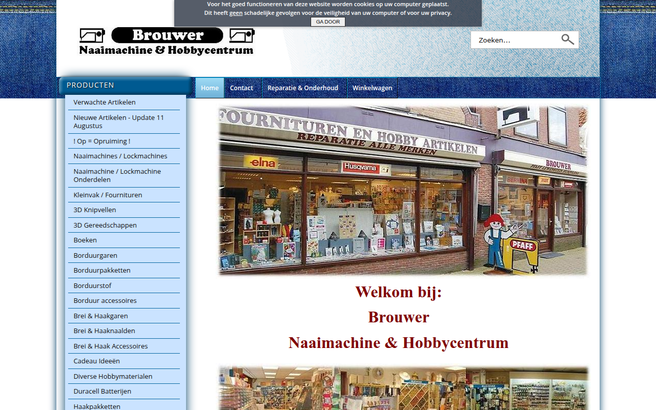 Screenshot van Brouwernaaimachines