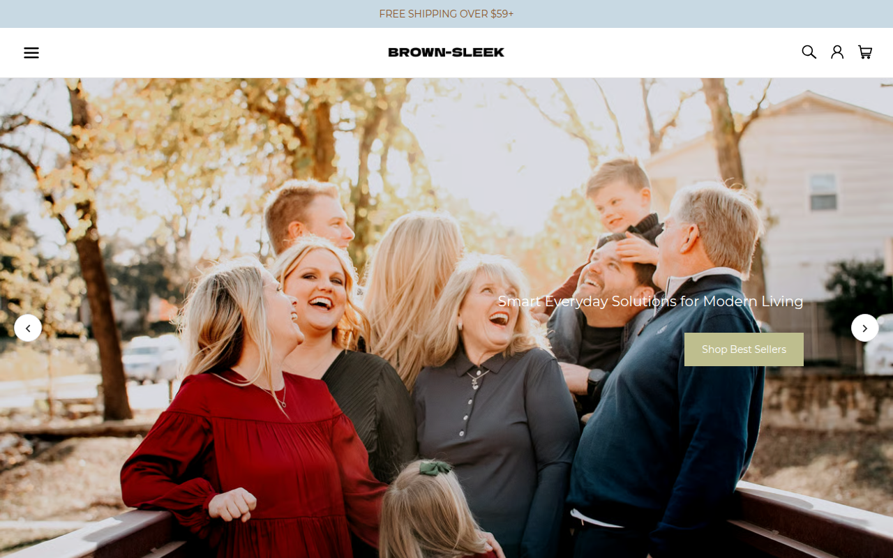 Screenshot van brown-sleek.com