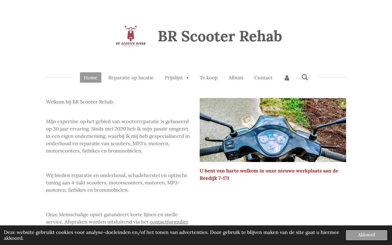 Screenshot van brscooterrehab.com
