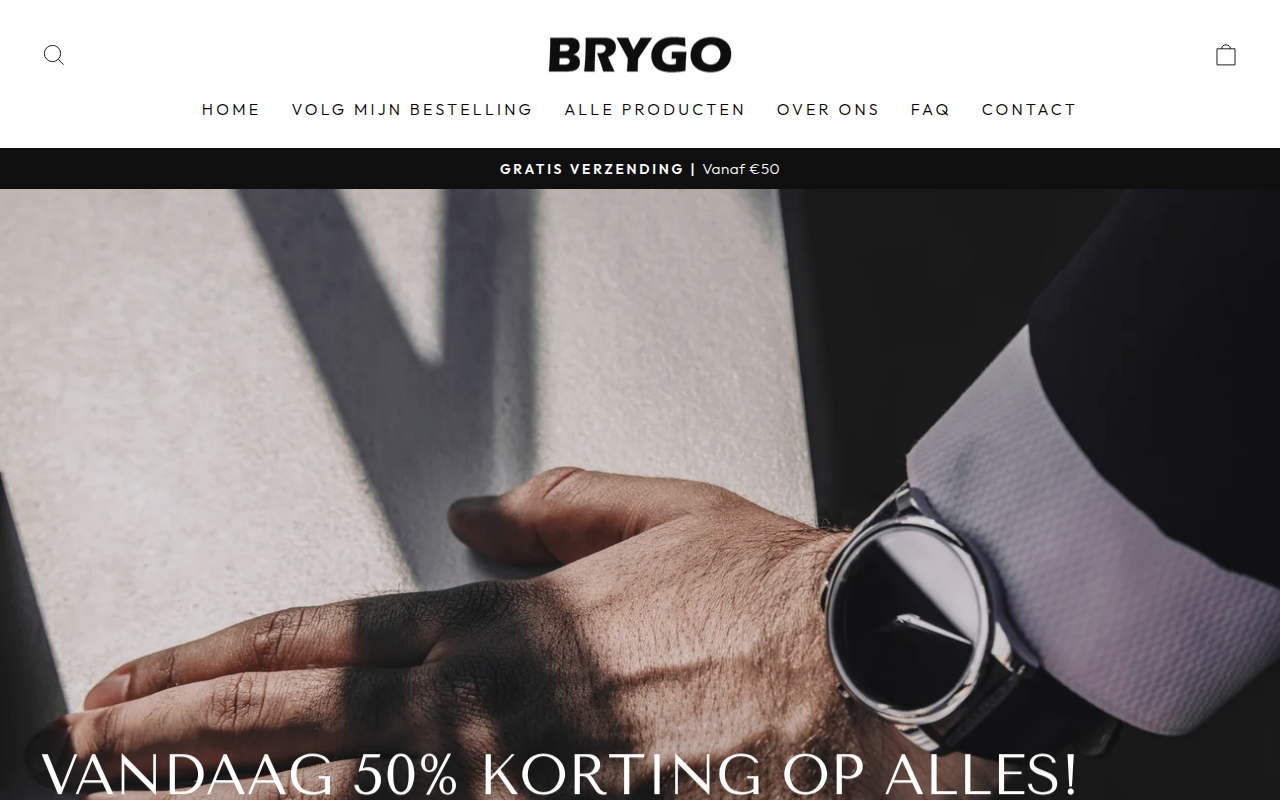 Screenshot van brygo.nl