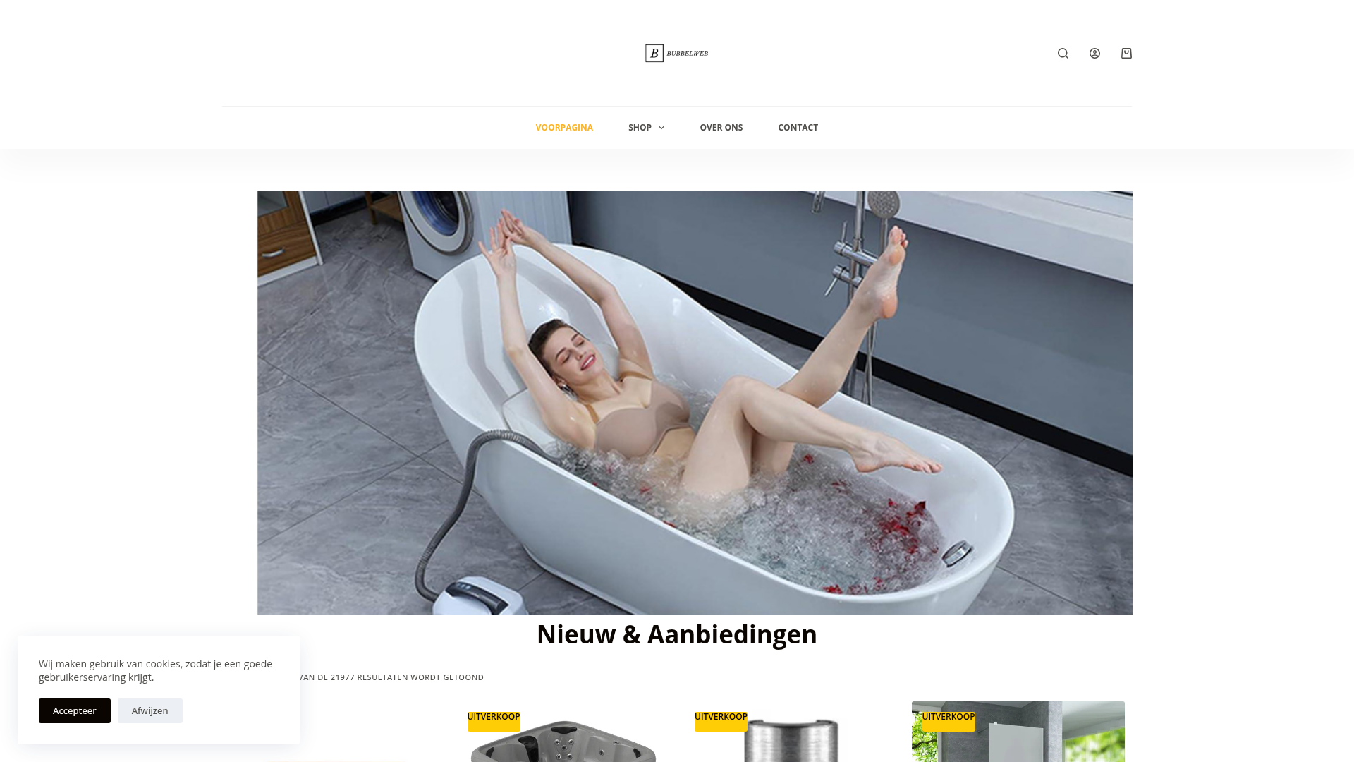 Screenshot van bubbelweb.com