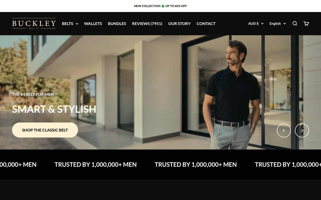 Screenshot van Buckleybelts