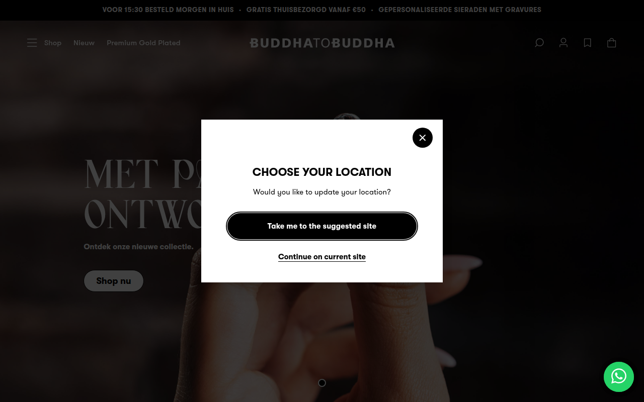 Screenshot van buddhatobuddha.com
