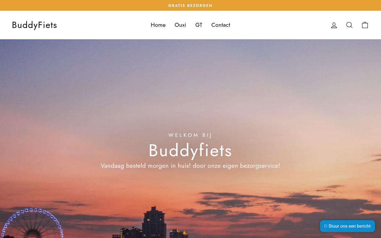 Screenshot van buddyfiets.nl