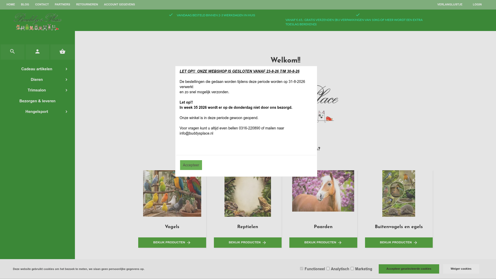 Screenshot van buddysplace.nl