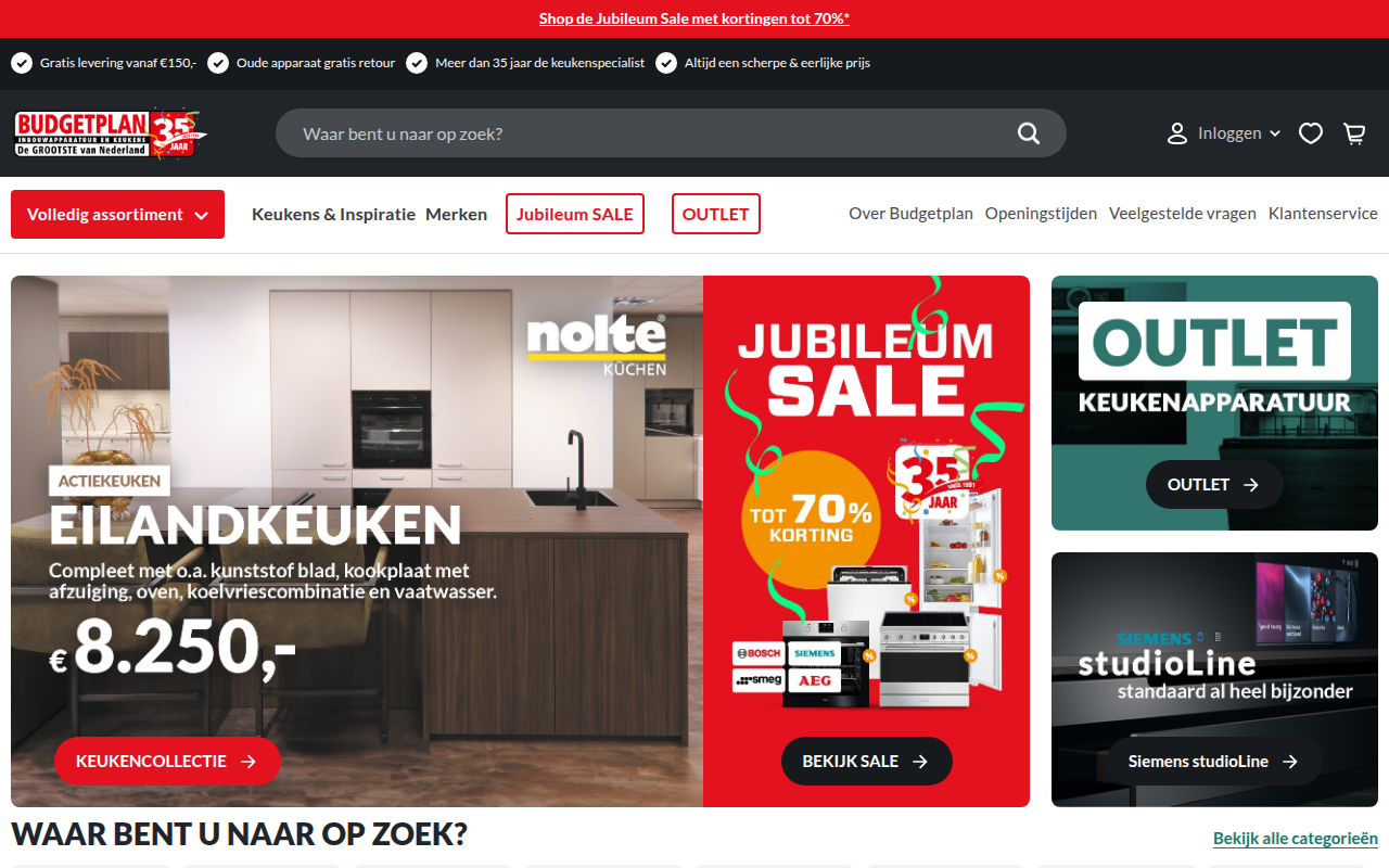 Screenshot van budgetplan.nl
