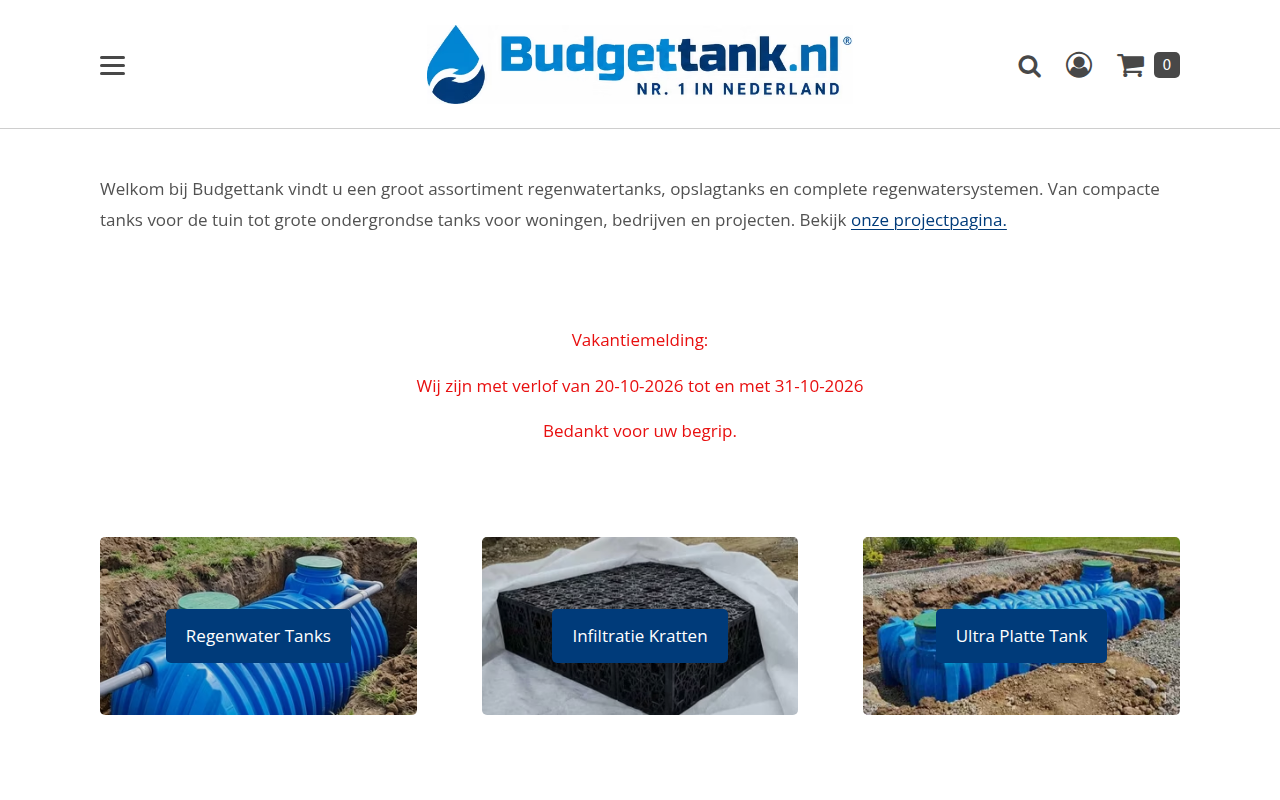 Screenshot van budgettank.nl