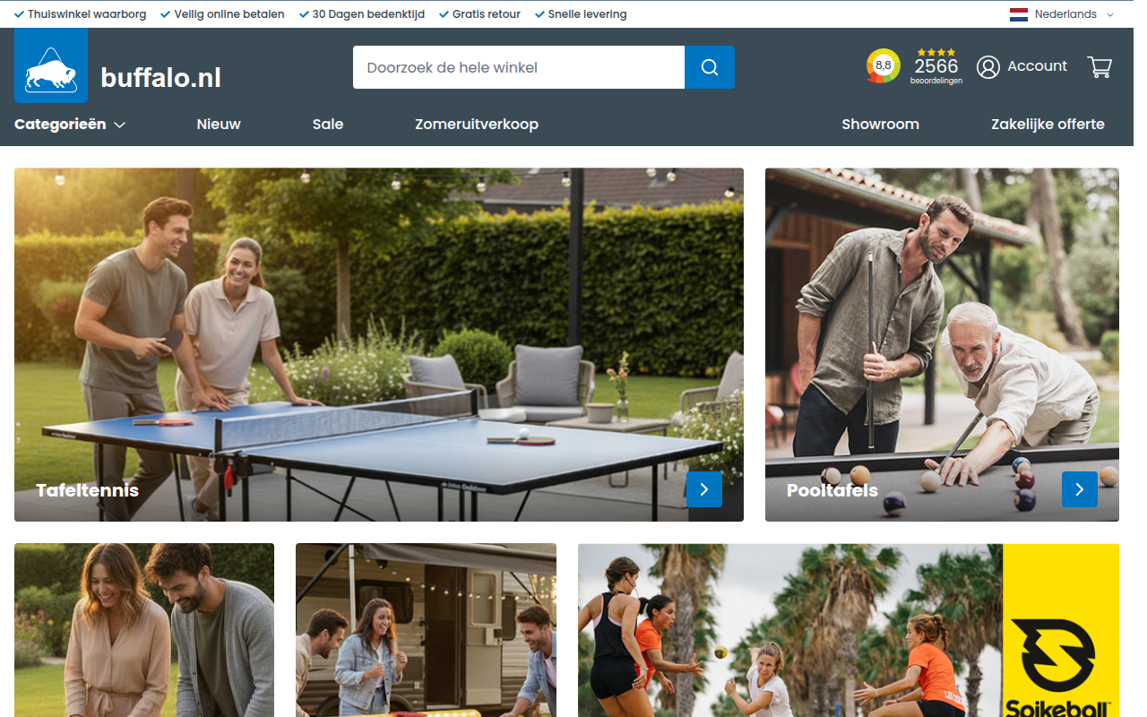 Screenshot van buffalo.nl