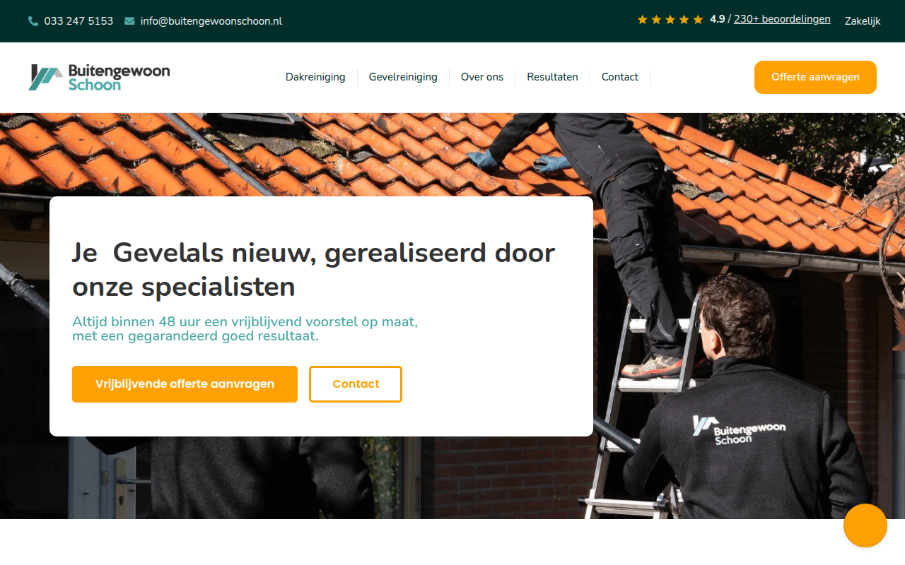 Screenshot van buitengewoonschoon.nl