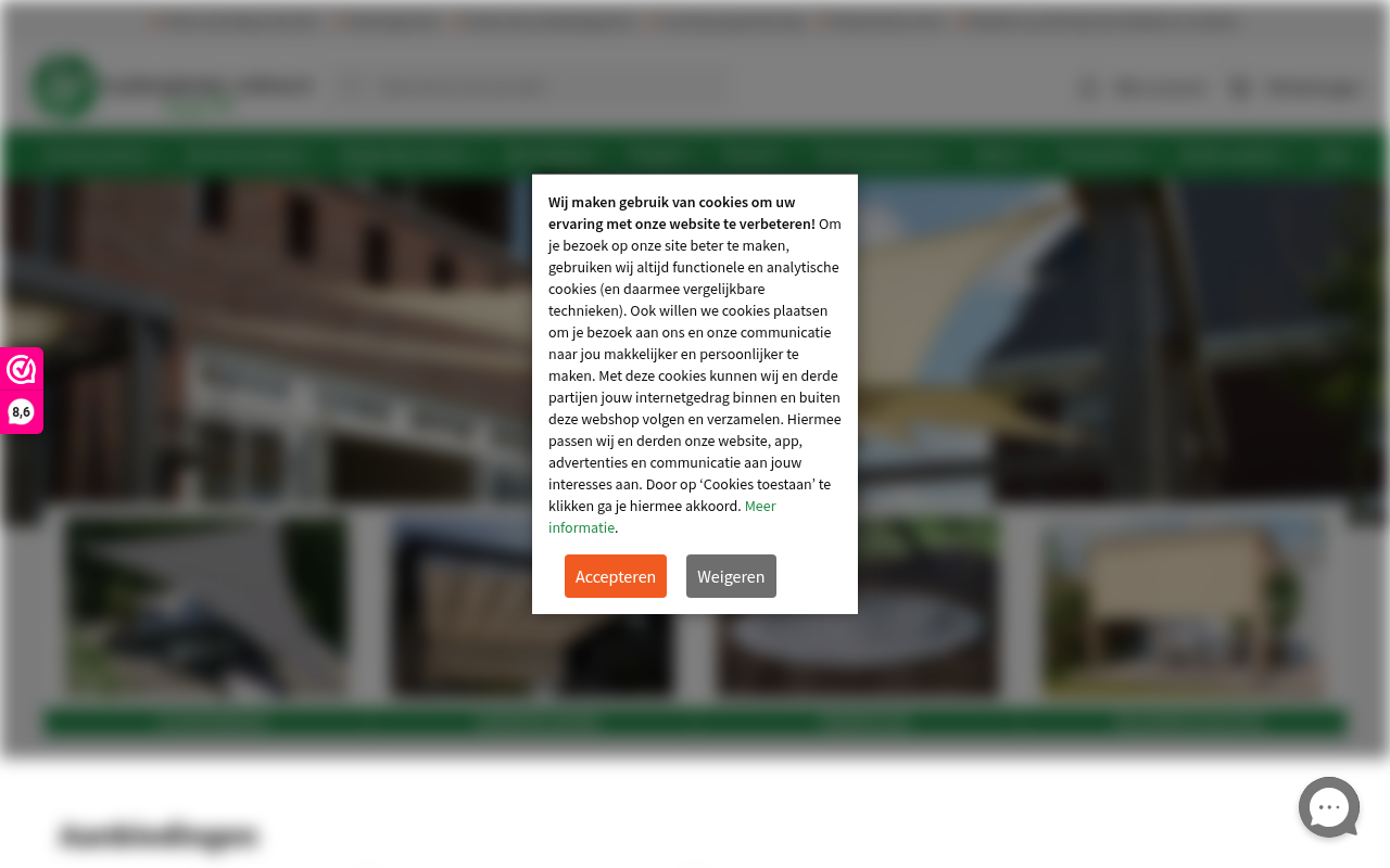 Screenshot van buitenplezier-online.nl