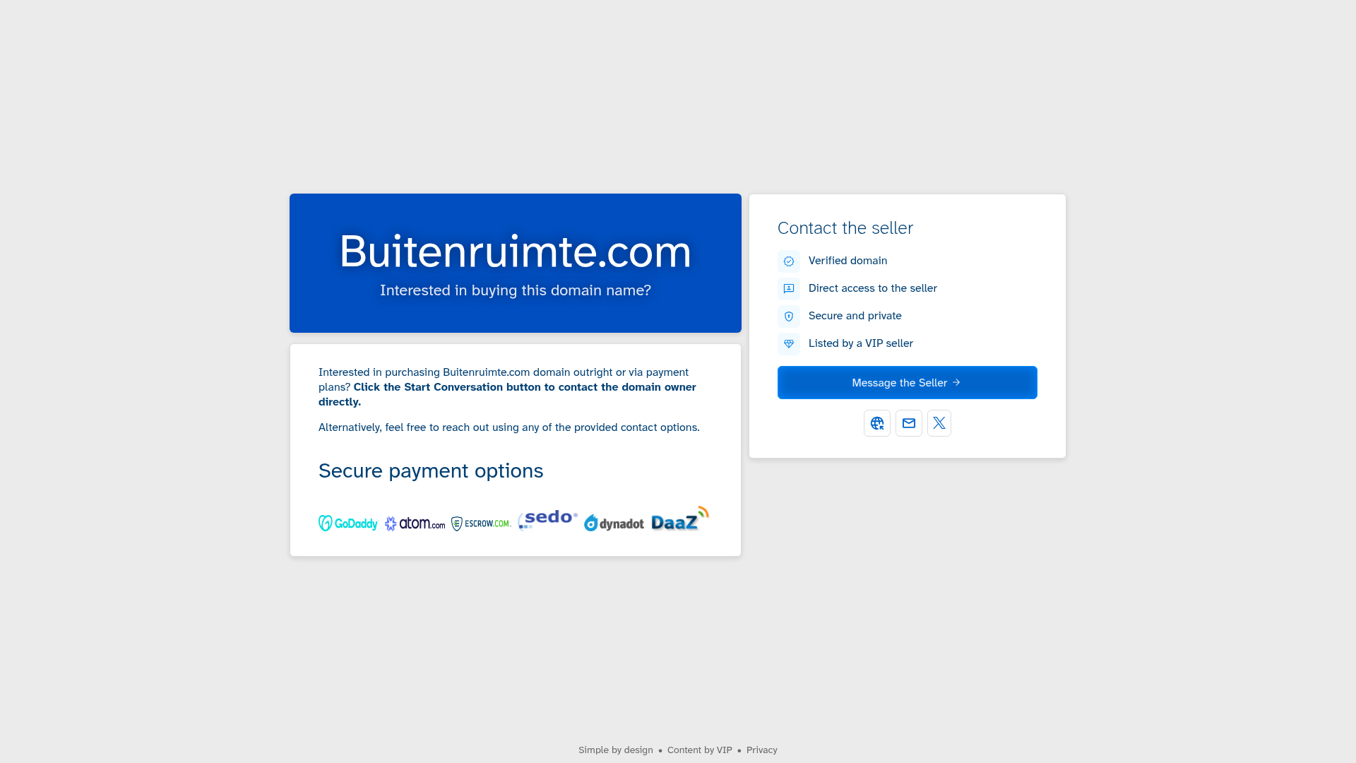 Screenshot van buitenruimte.com