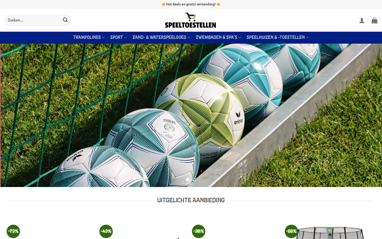 Screenshot van Buitenspelenshop