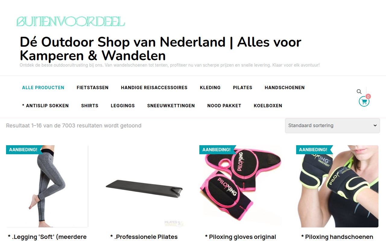 Screenshot van buitenvoordeel.com