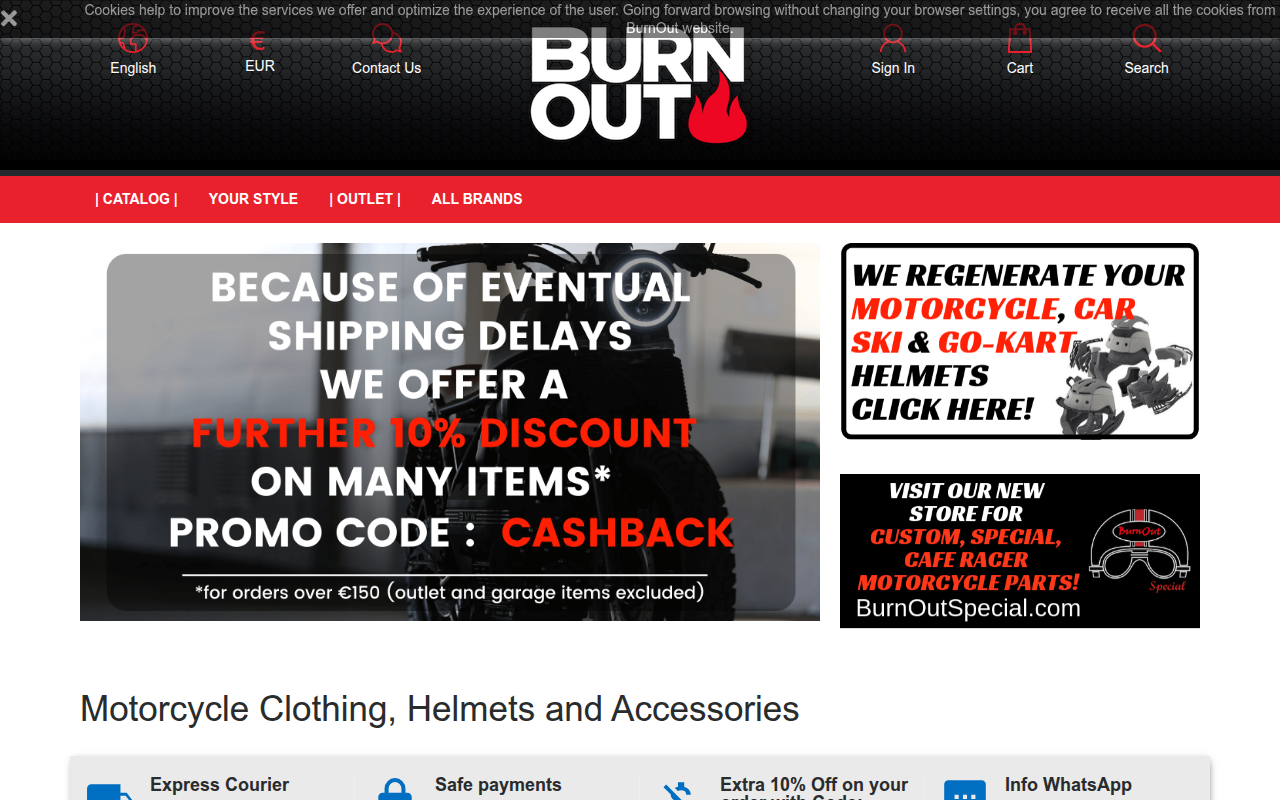 Screenshot van burnoutmotor.com
