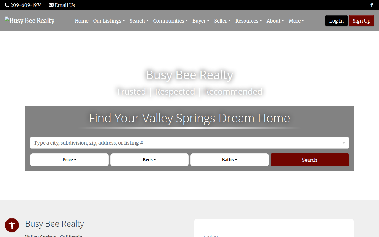 Screenshot van busybee.com