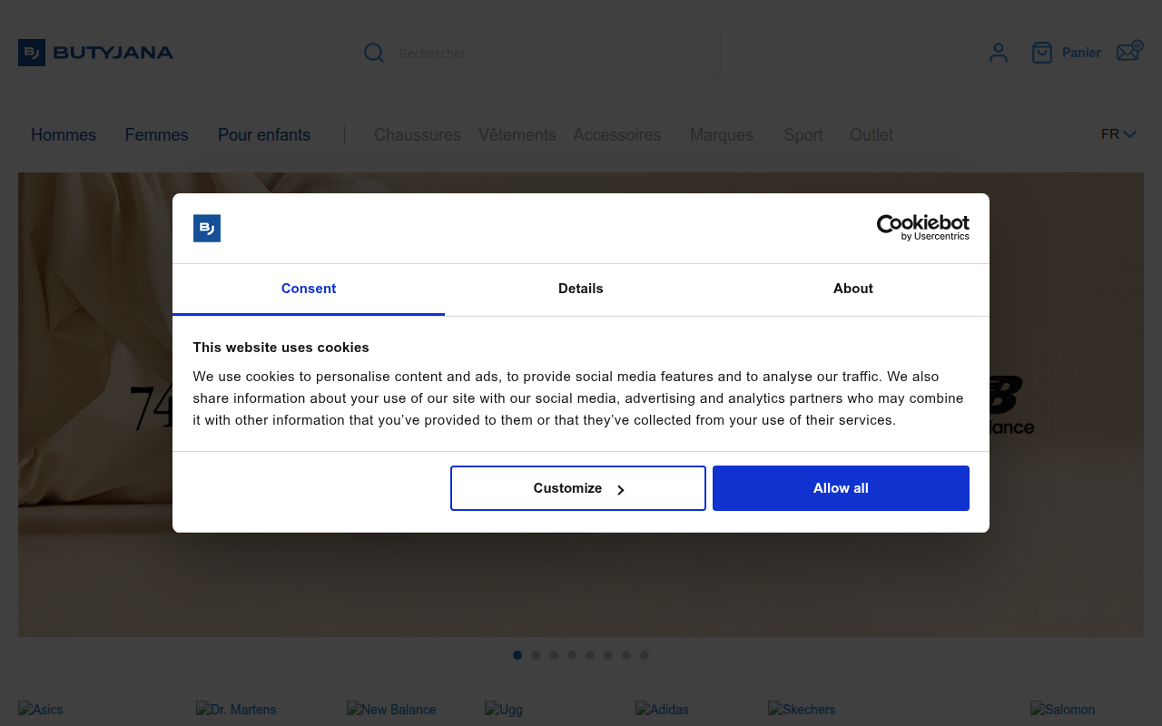 Screenshot van butyjana.fr