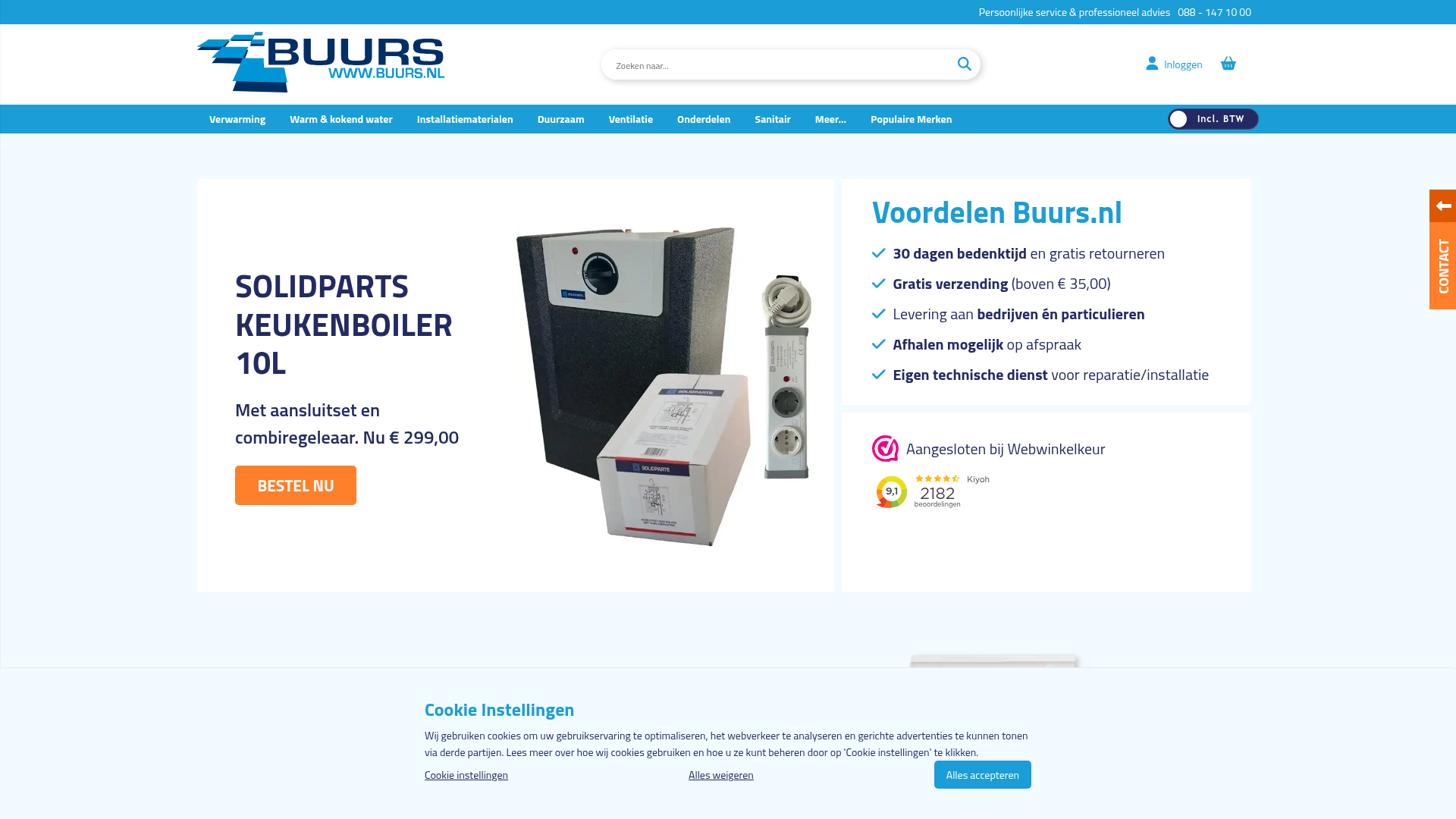 Screenshot van buurs.nl