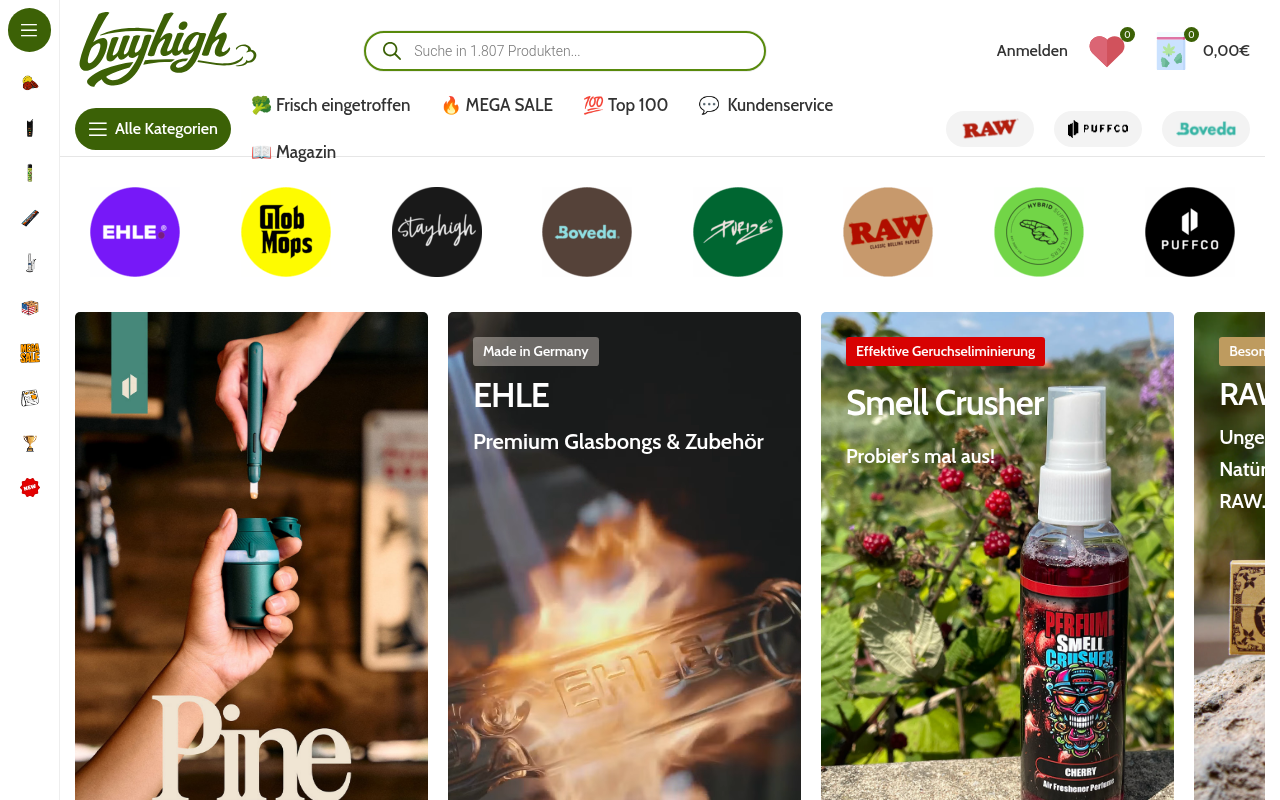 Screenshot van buyhigh.de