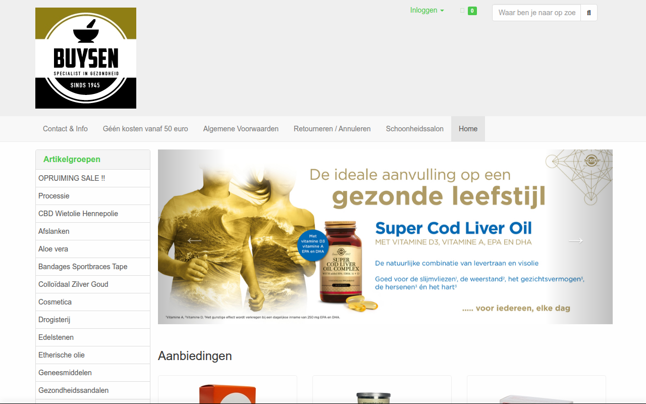 Screenshot van buysen.com
