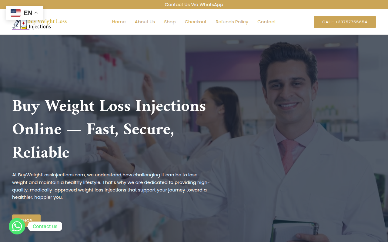 Screenshot van buyweightinjections.com