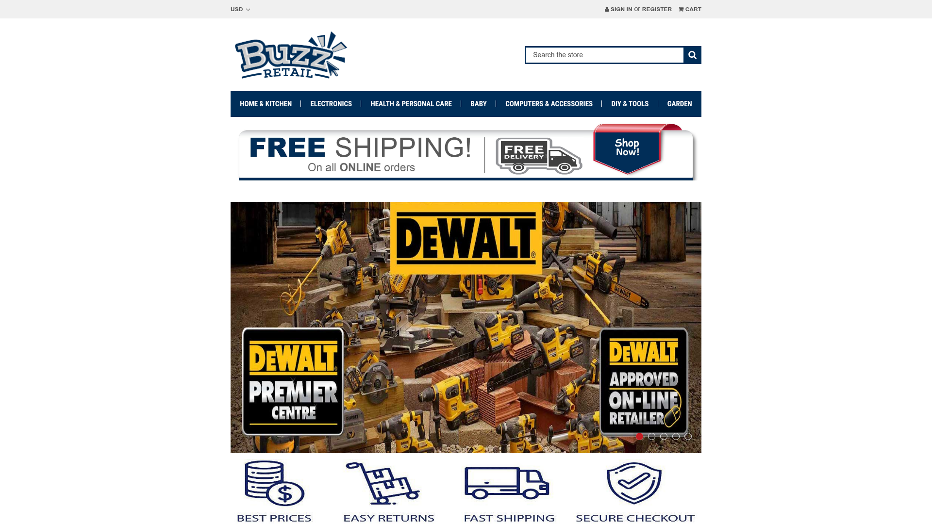 Screenshot van buzz-retail.com