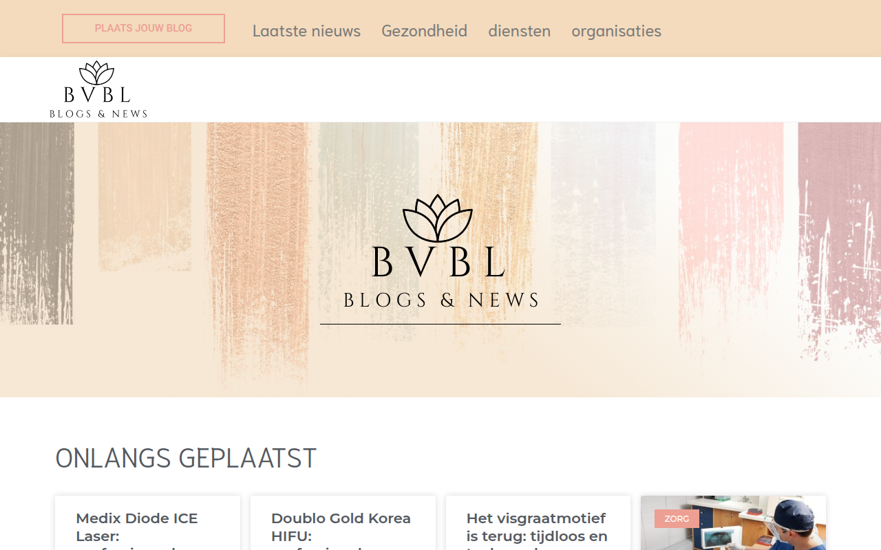 Screenshot van bvbl.nl
