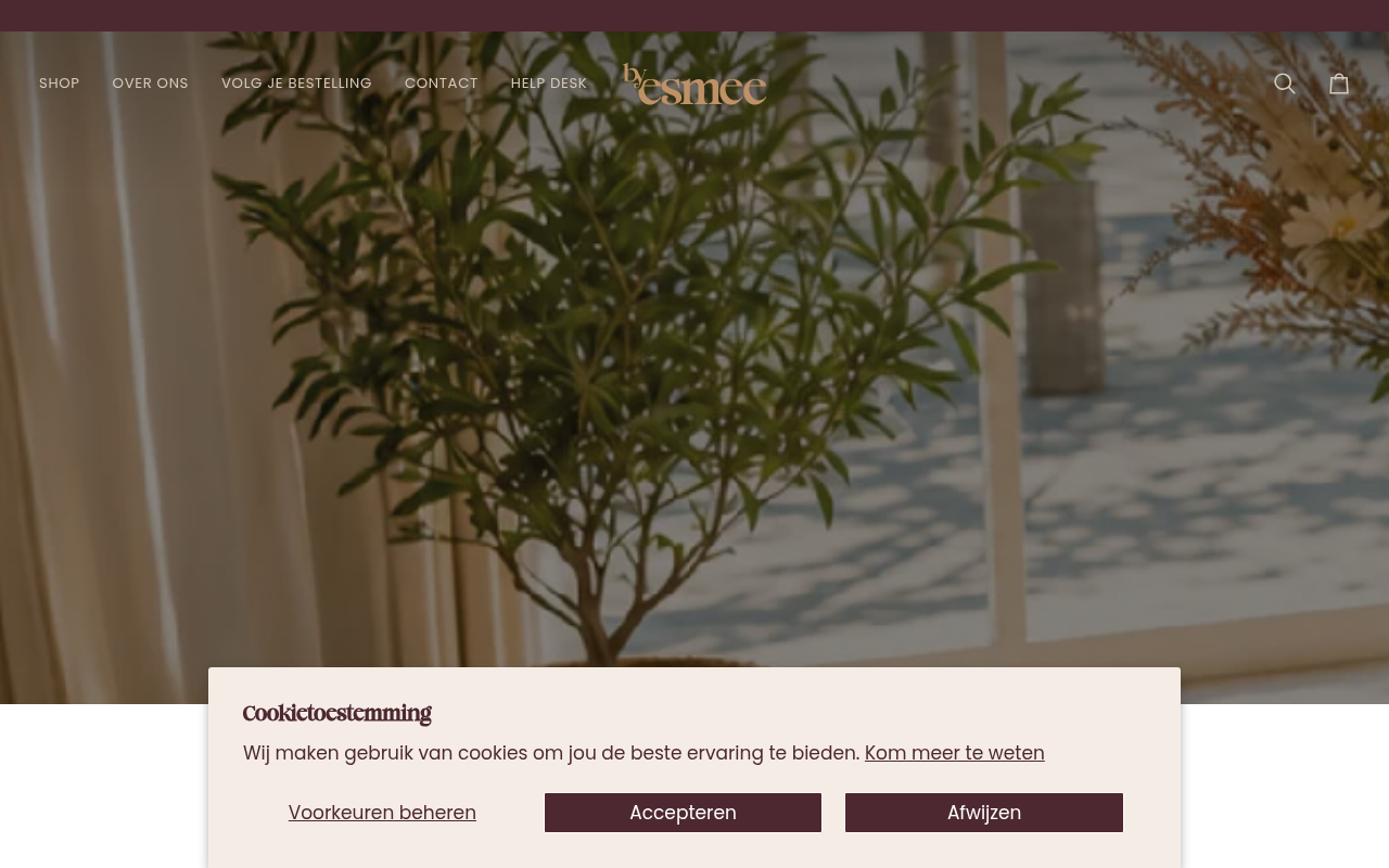 Screenshot van by-esmee.nl