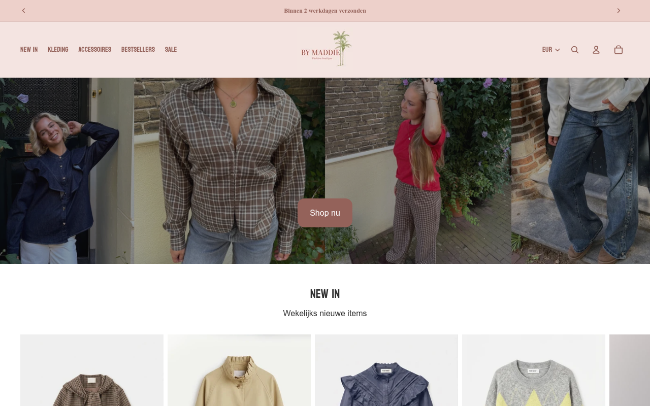 Screenshot van by-maddie.com