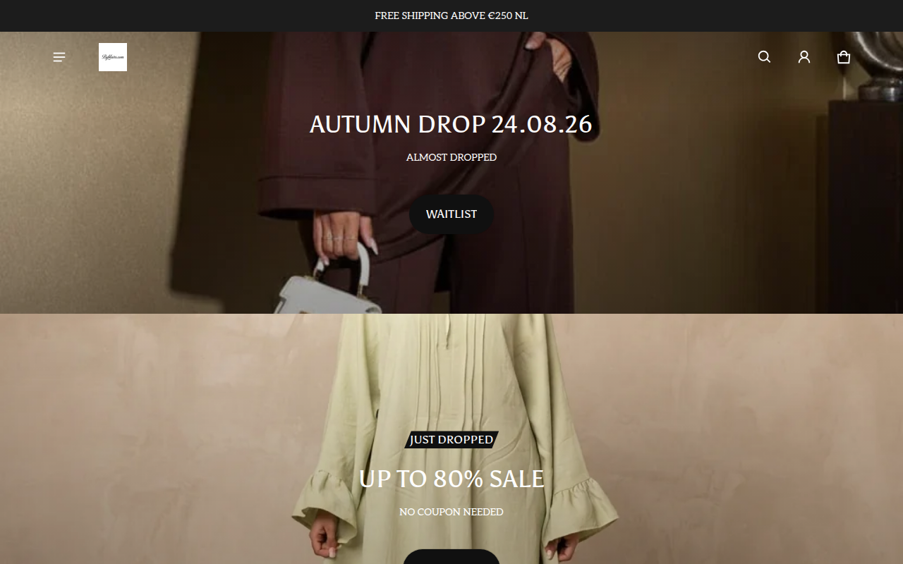 Screenshot van byblairs.com
