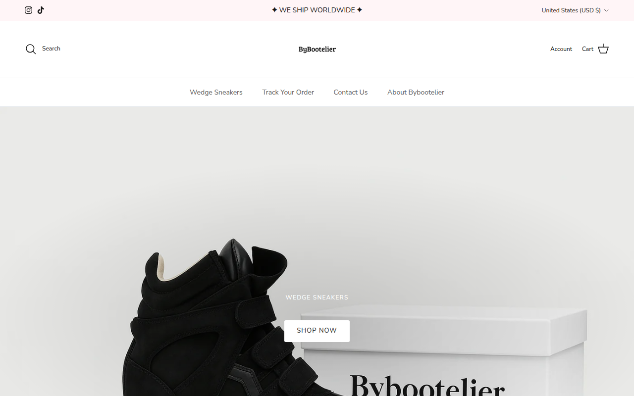 Screenshot van bybootelier.com
