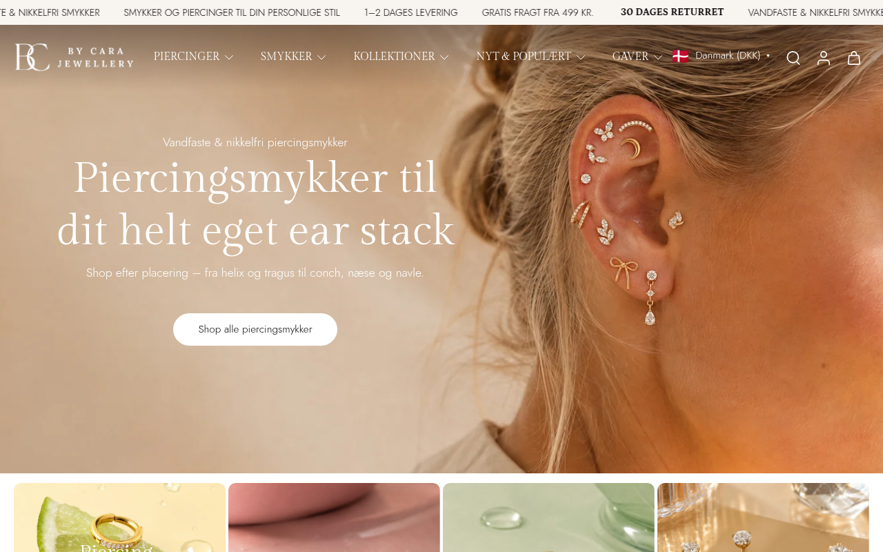 Screenshot van bycara.dk