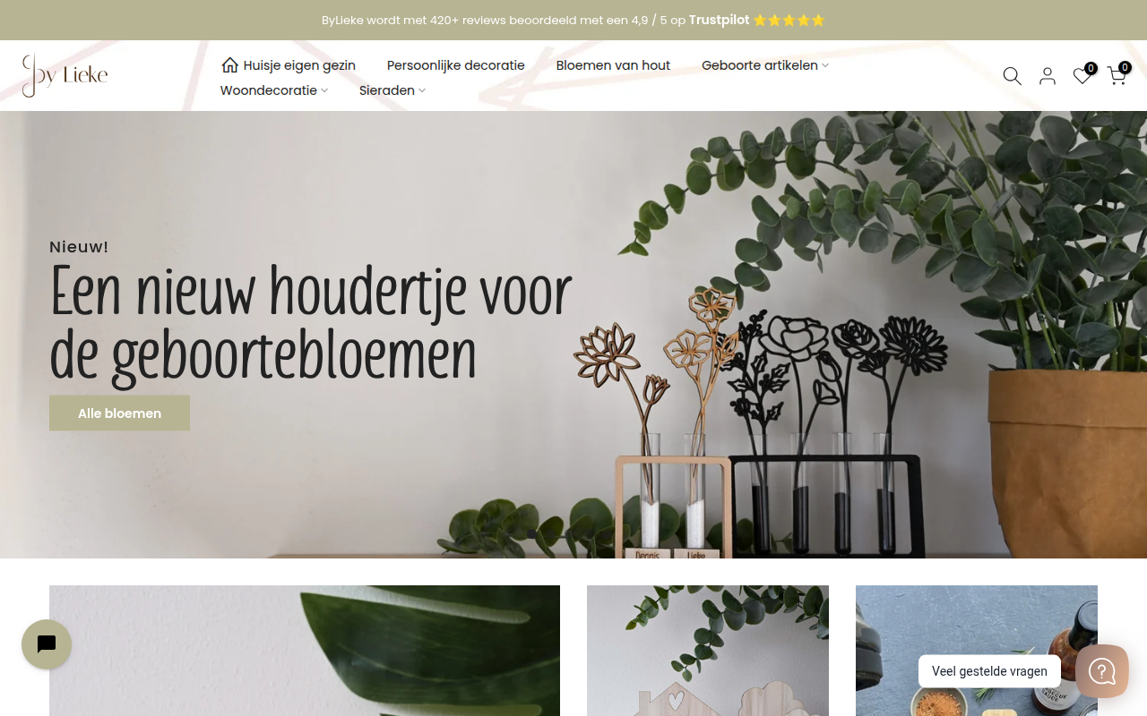 Screenshot van bylieke.be