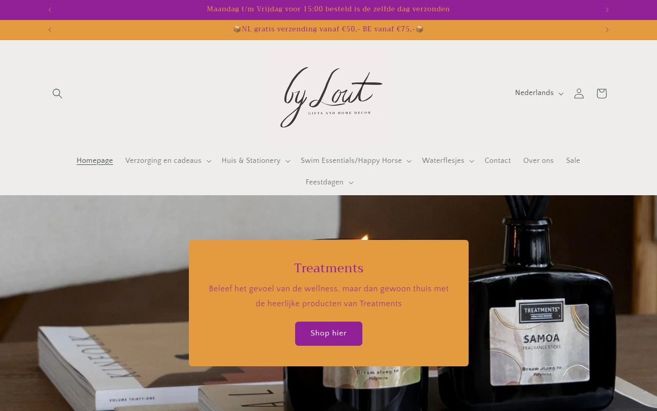 Screenshot van bylout.nl