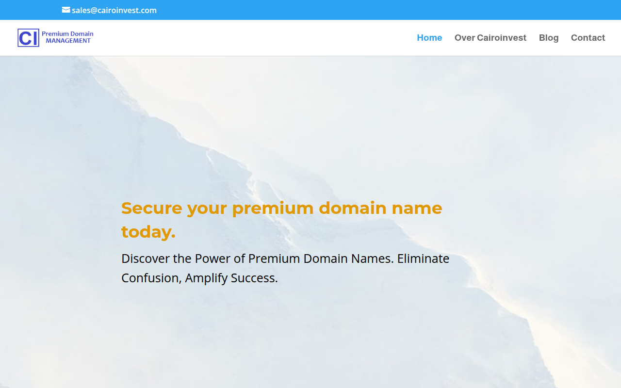 Screenshot van cairoinvest.com