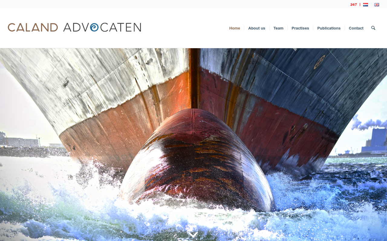 Screenshot van caland.nl
