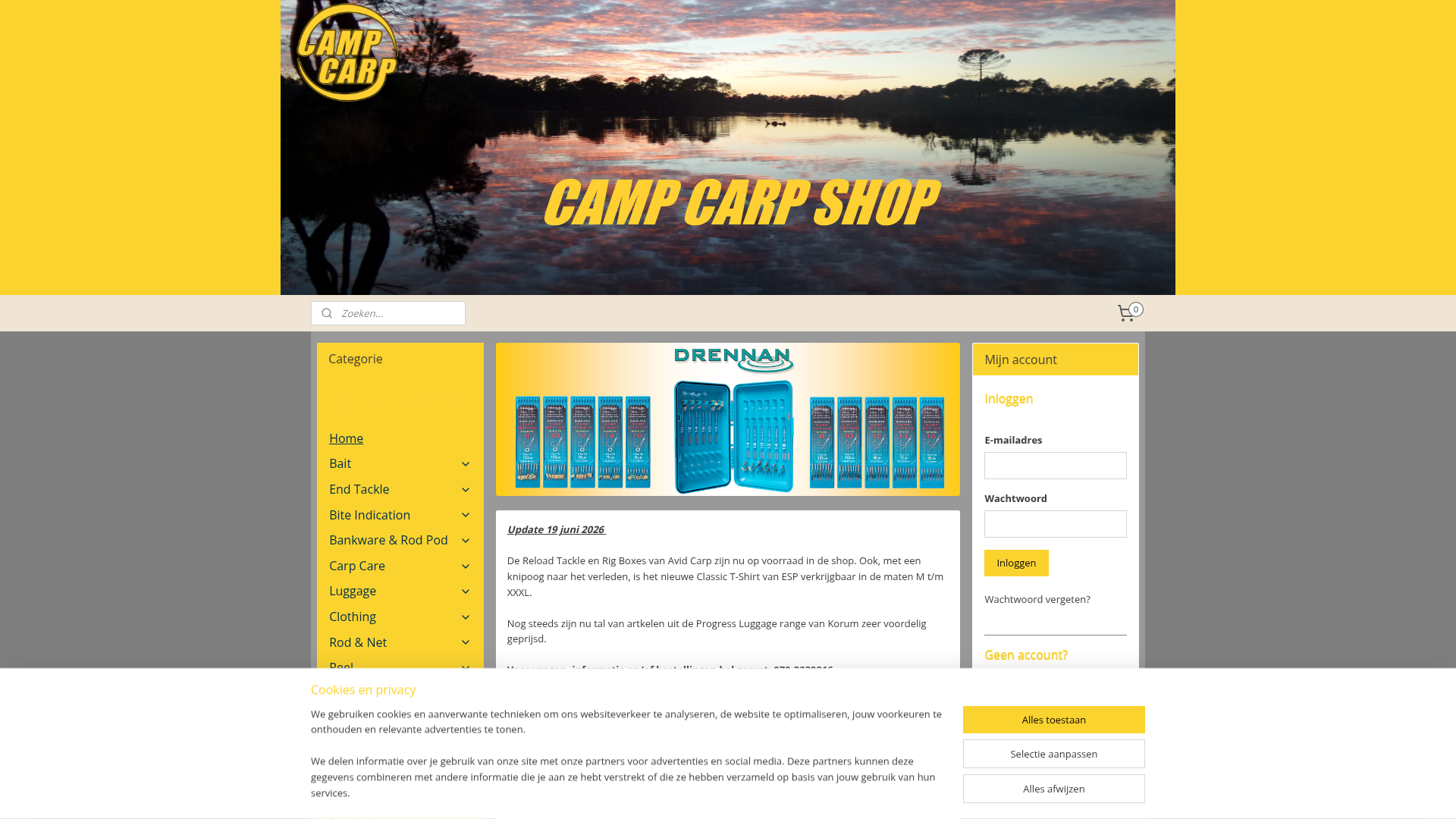Screenshot van campcarpshop.nl