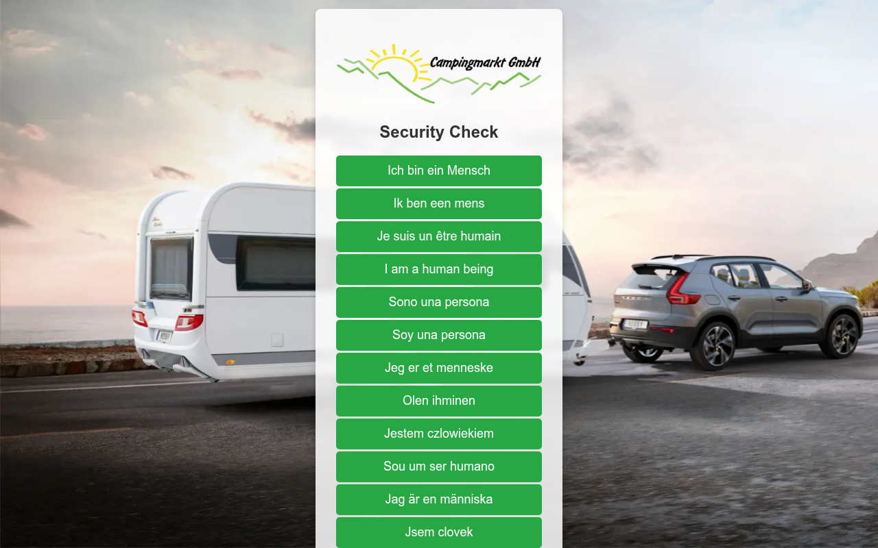 Screenshot van campingmarkt.com