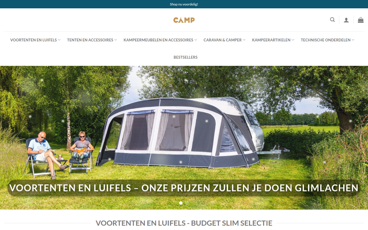 Screenshot van campingreisnl.com