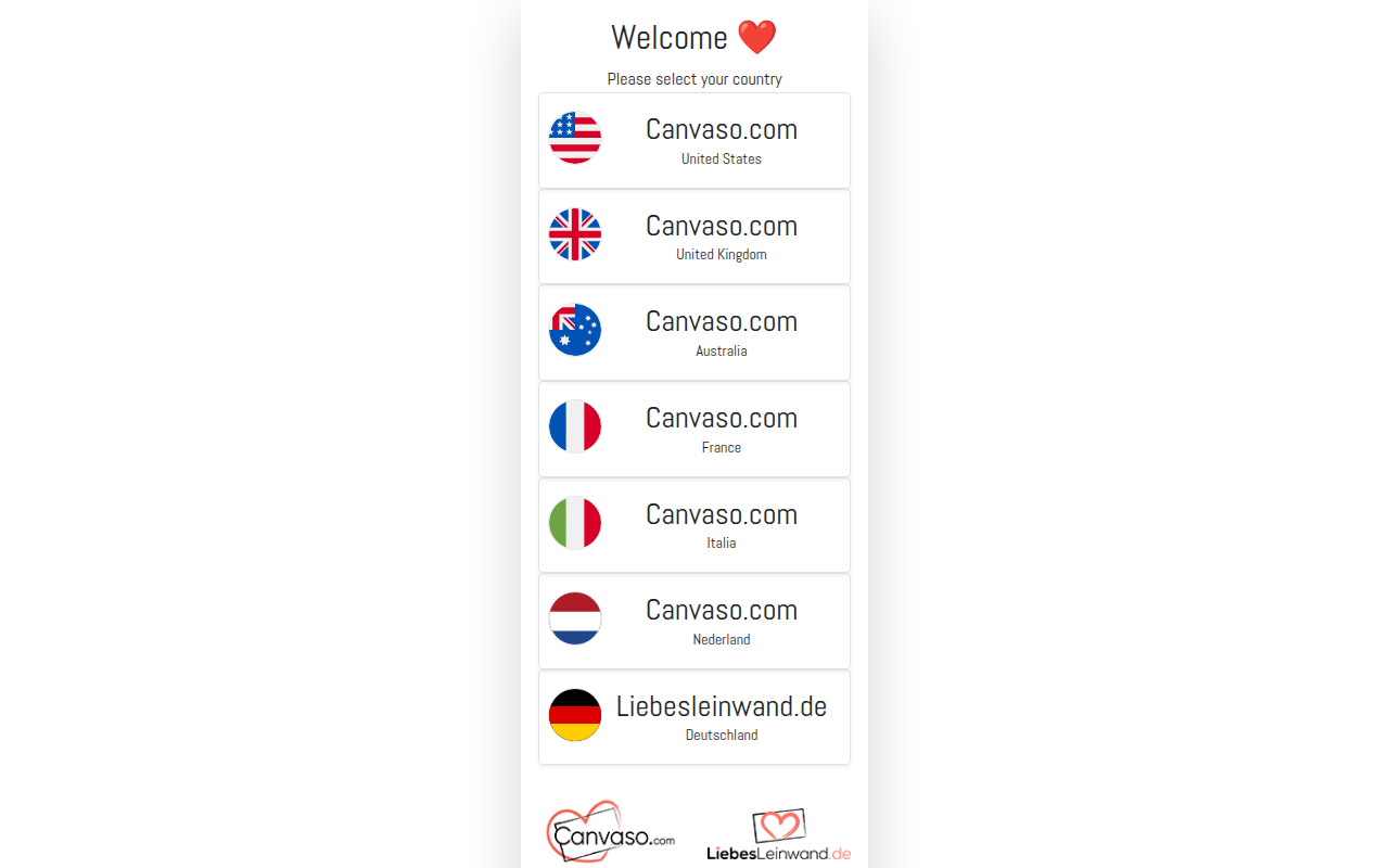 Screenshot van canvaso.com