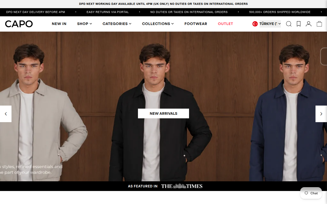 Screenshot van capouk.com